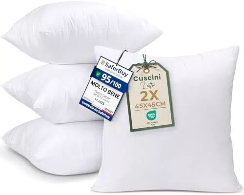 Utopia Bedding Cuscini Imbottiti per Divano e Interno, Set Comfort Arredo