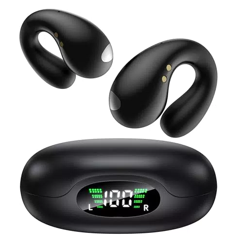 2026 Sports Cuffie Bluetooth 6.1 Auricolari Wireless Clip Orecchio per Sport Outdoor