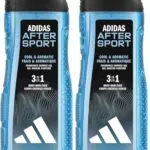 Adidas After Sport Gel Doccia 3 in 1 Corpo, Capelli e Viso Formula Vegana