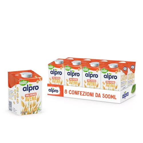 Alpro Bevanda Avena Senza Zuccheri Alternativa Vegetale al Latte Senza Lattosio