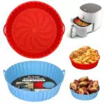 Alyvisun Teglia Silicone per Friggitrice ad Aria Riutilizzabile per Air Fryer, Forno, Microonde