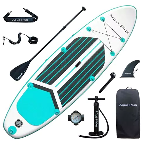 Aqua Plus SUP Gonfiabile 15cm Tavola Paddle Stand Up con Accessori Completi