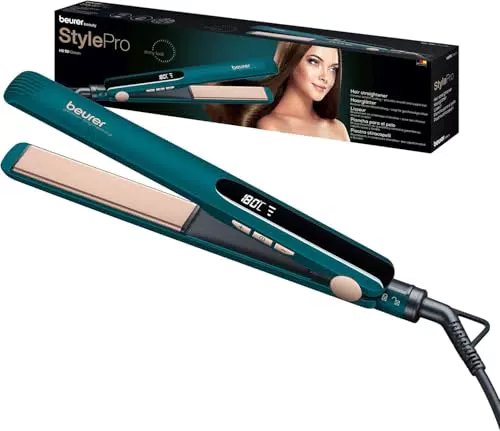 Beurer HS 50 Piastra per Capelli in Ceramica alla Cheratina con Display LED