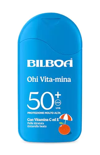 Bilboa Ohi Vita-Mina Latte Solare SPF 50+ con Vitamina C, E e Niacinamide
