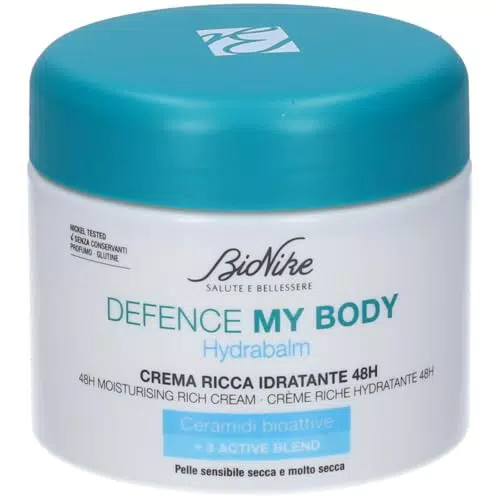 BioNike Defence My Body HydraBalm Crema Ricca Idratante per Pelle Secca Sensibile