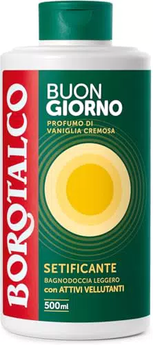 Borotalco Bagnodoccia Buongiorno Setificante con Vaniglia, Morbidezza e Comfort
