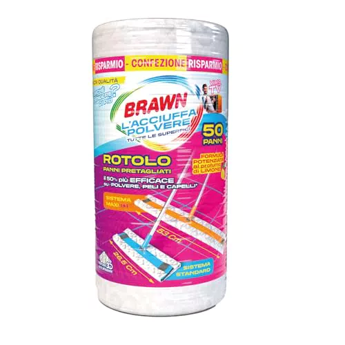 Brawn Acciuffapolvere HQ Panni Pretagliati Compatibili Scope Standard e Maxi 3D