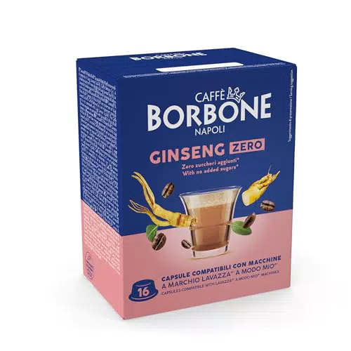 Caffè Borbone Ginseng Zero Capsule Compatibili Lavazza A Modo Mio Senza Zucchero