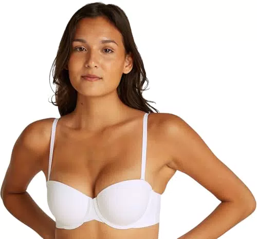 Calvin Klein Donna Reggiseno Senza Spalline Lightly Lined Elasticizzato