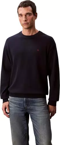 Calvin Klein Maglione Uomo LS Ez Cotton Crewnk Sweater In Cotone