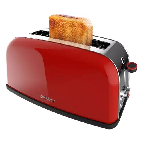 Cecotec Tostapane Verticale Toastin' Time 850W Acciaio Inox Funzioni Personalizzate
