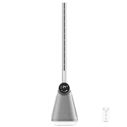 Cecotec Ventilatore a Torre EnergySilence 9890 Skyline Bladeless Silenzioso con Telecomando