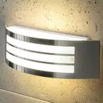 CGC Lighting Lampada Da Parete Acciaio Inox IP54 Per Esterni E Interni E27