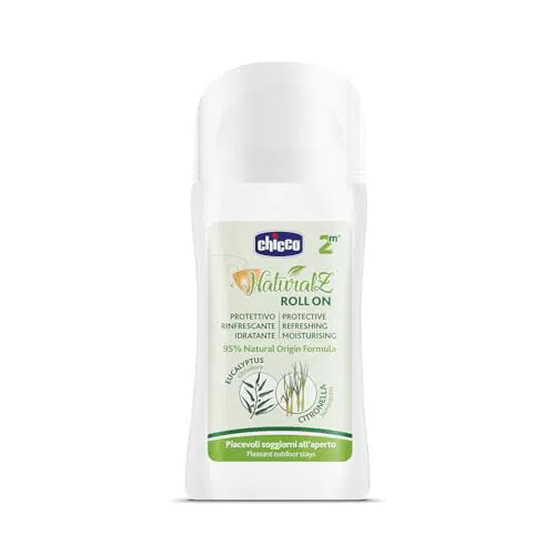 Chicco NaturalZ Roll On Protettivo con Citronella ed Eucalipto per Protezione Naturale