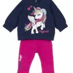 Chicco Tuta Bambina Comoda con Felpa e Pantaloni Lunghi Abbigliamento Made in Italy