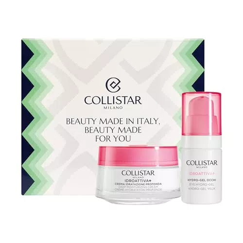 Collistar Cofanetto Regalo Donna Idroattiva+ Idratazione Profonda Viso e Contorno Occhi