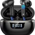 Auricolari Bluetooth 5.4 Stereo HiFi con Cancellazione Rumore, 48h Autonomia, Display LED