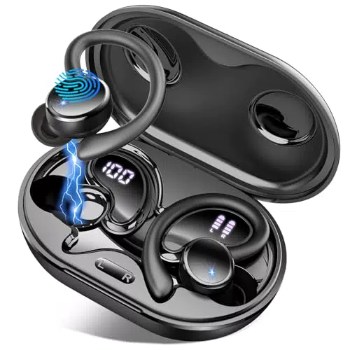Cuffie Bluetooth 5.4 Sport Auricolari In Ear Noise Cancelling ENC 50h Impermeabili