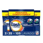 Dash Power Pods Detersivo Lavatrice Extra Smacchiante Rimozione Macchie Secche