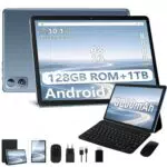 Dghrti Tablet Android 22GB RAM 128GB ROM Espandibile, 8000mAh, Widevine L1, BT5.0