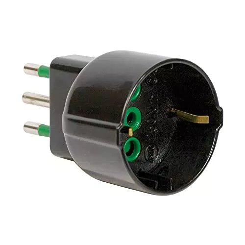 Fanton 82131 Adattatore Bipasso 16A Schuko Presa Italiana Tedesca