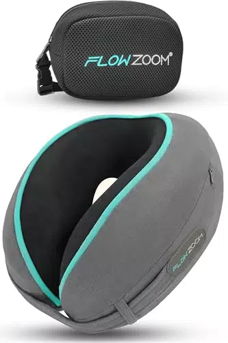 FLOWZOOM Dream Cuscino Cervicale Memory Foam Viaggio Supporto Testa Collo