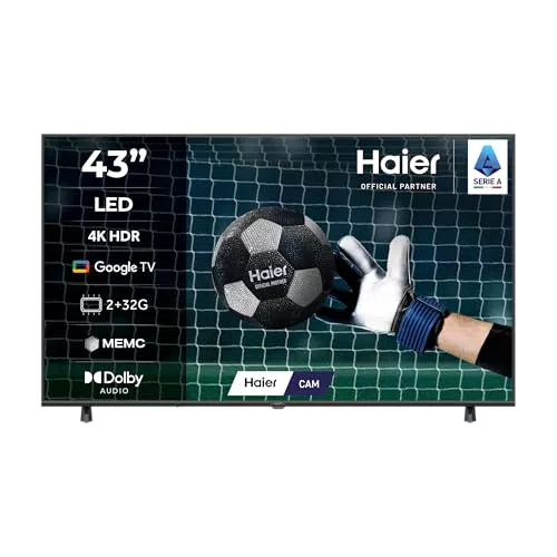 Haier H43K85FUX Smart TV 43" 4K UHD, Google TV, Dolby Audio, HDR10, HDMI 2.1
