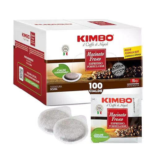 Kimbo Cialde Caffè Compostabili ESE Macinato Fresco
