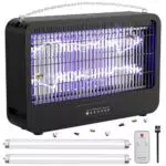 Lampada Antizanzare Zanzariera Elettrica 4000V UV con Telecomando per Interni