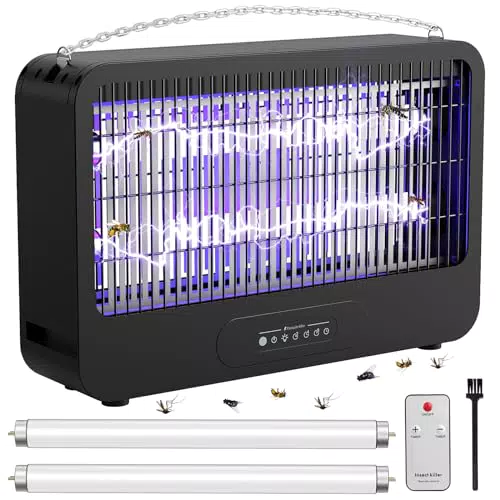 Lampada Antizanzare Zanzariera Elettrica 4000V UV con Telecomando per Interni