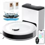 Lefant M2 Plus Robot Aspirapolvere Lavapavimenti con Mappatura Laser, 6000Pa, WiFi Alexa