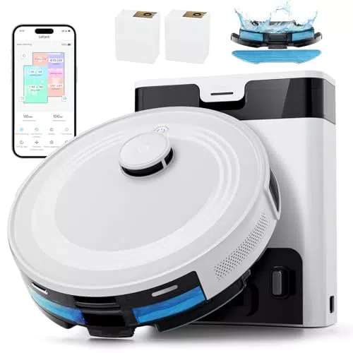 Lefant M2 Pro Robot Aspirapolvere Lavapavimenti con Mappatura e Svuotamento Automatico