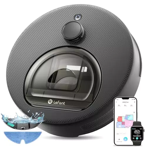 Lefant M330 Plus Robot Aspirapolvere Lavapavimenti con Mappatura Laser e WiFi