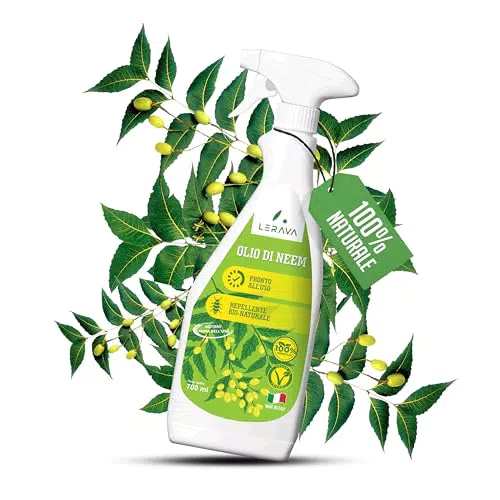 Lerava Olio di Neem per Piante Trattamento Antiparassitario Naturale Orto e Giardino