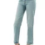 Levi's Ribcage Straight Ankle Jeans Donna Modello Classico a Vita Alta