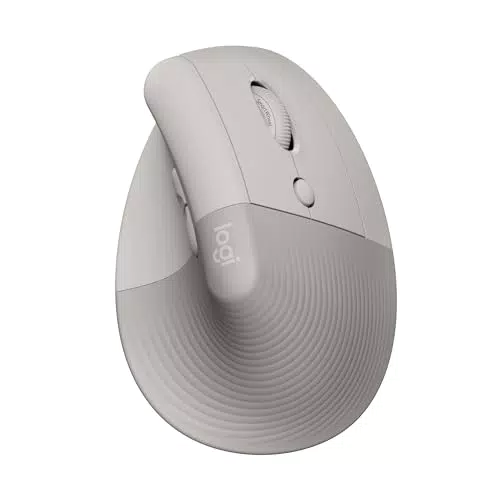 Logitech Lift Vertical Mouse Ergonomica Wireless per Destrimani con Bluetooth e Logi Bolt