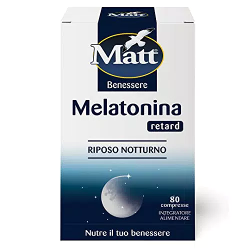 Matt, Melatonina Retard, Integratore Alimentare per il Riposo Notturno a Base di Melatonina
