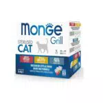 Monge Grill Sterilizzato Multipack Pollo Trota Vitello Cibo Umido per Gatti