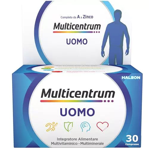 Multicentrum Uomo Integratore Multivitaminico con Vitamine D B6 C contro Stanchezza