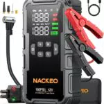 NACKEO Avviatore Batteria Auto con Compressore 160PSI 8000A e Cavi Emergenza 12V