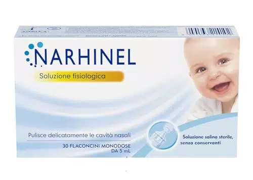 Narhinel Soluzione Fisiologica Isotonica per Lavaggi Nasali e Naso Chiuso