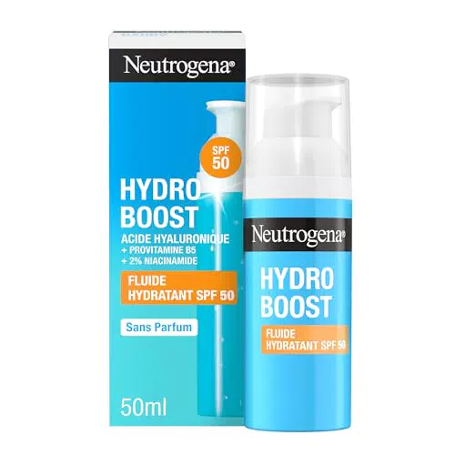 Neutrogena Hydro Boost Fluido Idratante SPF 50 Crema Solare Viso con Acido Ialuronico