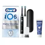 Oral-B iO 6 Spazzolino Elettrico Ricaricabile con Testine, Custodia e Dentifricio