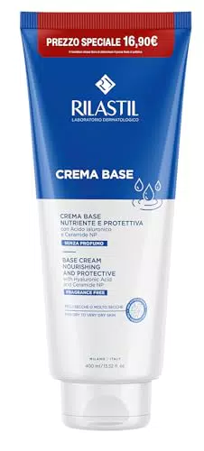 Rilastil Crema Base Idratante Viso e Corpo con Acido Ialuronico e Ceramide NP