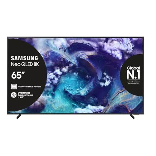 Samsung Neo QLED 8K Vision AI Smart TV QE65QN900F Mini LED con Dolby Atmos 2025