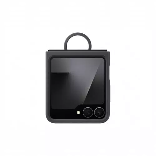 Samsung Custodia Silicone con Anello per Galaxy Z Flip6 e Z Flip7 FE