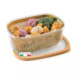 Snips Aroma Keeper 4 LT Contenitore Ermetico Rettangolare con Cestello Interno, Made in Italy