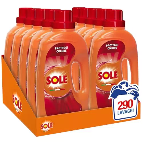 Sole Detersivo Lavatrice Liquido Formula Igienizzante Protezione Colore