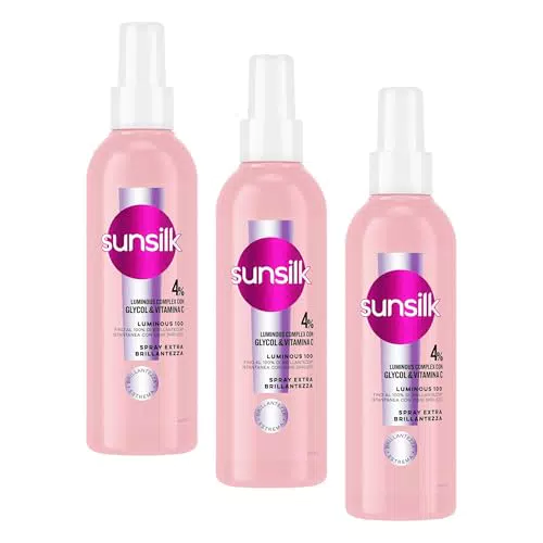 Sunsilk Spray Capelli Extra Brillantezza Luminous con Vitamina C e Glycol