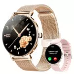 Taopodo Smartwatch Donna Schermo AMOLED Chiamate Bluetooth Monitoraggio Salute Sport